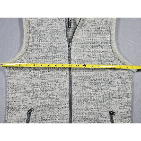 KUHL Women’s Alaska Vest Medium-P Heather Gray Hooded Fleece Full Zip - Picture 11 of 16